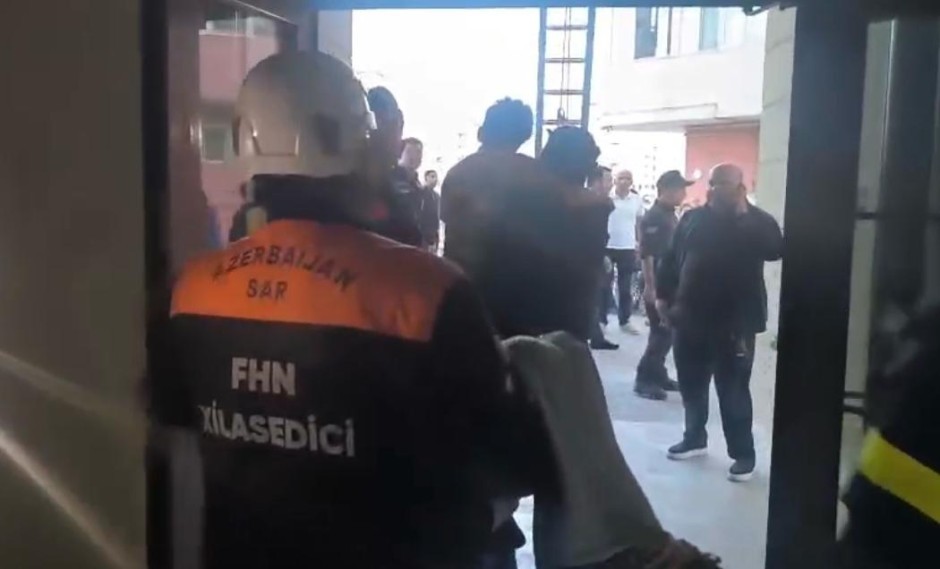 Bakıda obyektdə yanğın söndürülüb, xəsarət alan ol