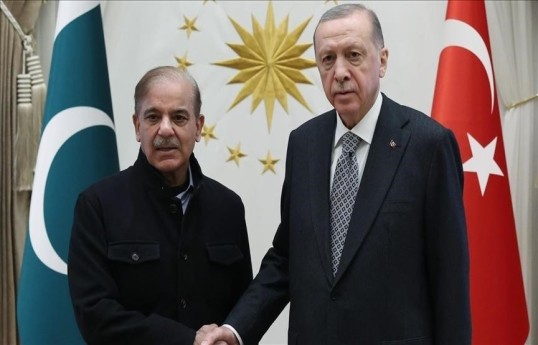 Pakistan Baş naziri Məhəmməd Şahbaz Şərif, Türkiyə Prezidenti Rəcəb Tayyib Ərdoğan