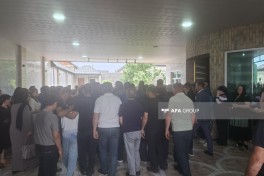 Azov dənizində gəmiyə dron hücumunda həlak olan Fuad Orucov Xaçmazda dəfn edilib - FOTO 