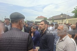 Azov dənizində gəmiyə dron hücumunda həlak olan Fuad Orucov Xaçmazda dəfn edilib - FOTO 