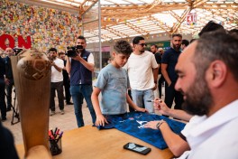 İkiqat qitə çempionları sponsor və azarkeşləri ilə görüşüblər