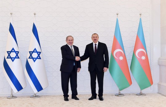 İsrail Dövlətinin Baş naziri Benyamin Netanyahu, Azərbaycan Respublikasının Prezidenti İlham Əliyev