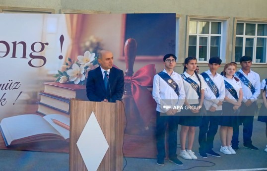 Elm və təhsil naziri Gəncədə “Son zəng” tədbirində iştirak edib - FOTO 