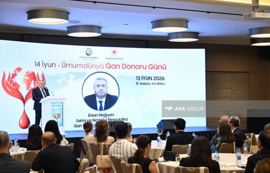 Ümumdünya Qan Donoru Gününə həsr olunmuş tədbir keçirilib - FOTO 