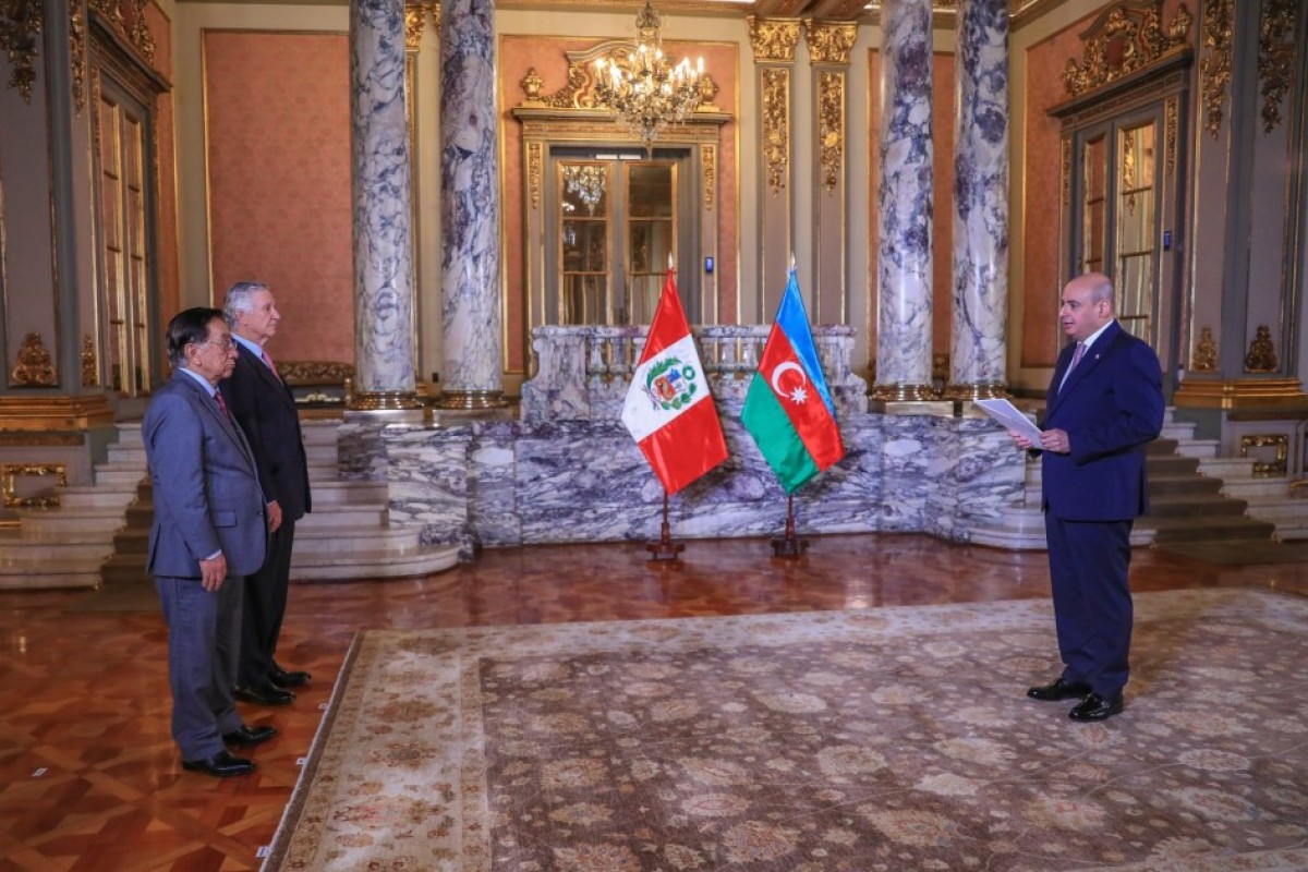 Peru Prezidenti Azərbaycan səfirinin etimadnaməsini qəbul edib - <span class="red_color">FOTO