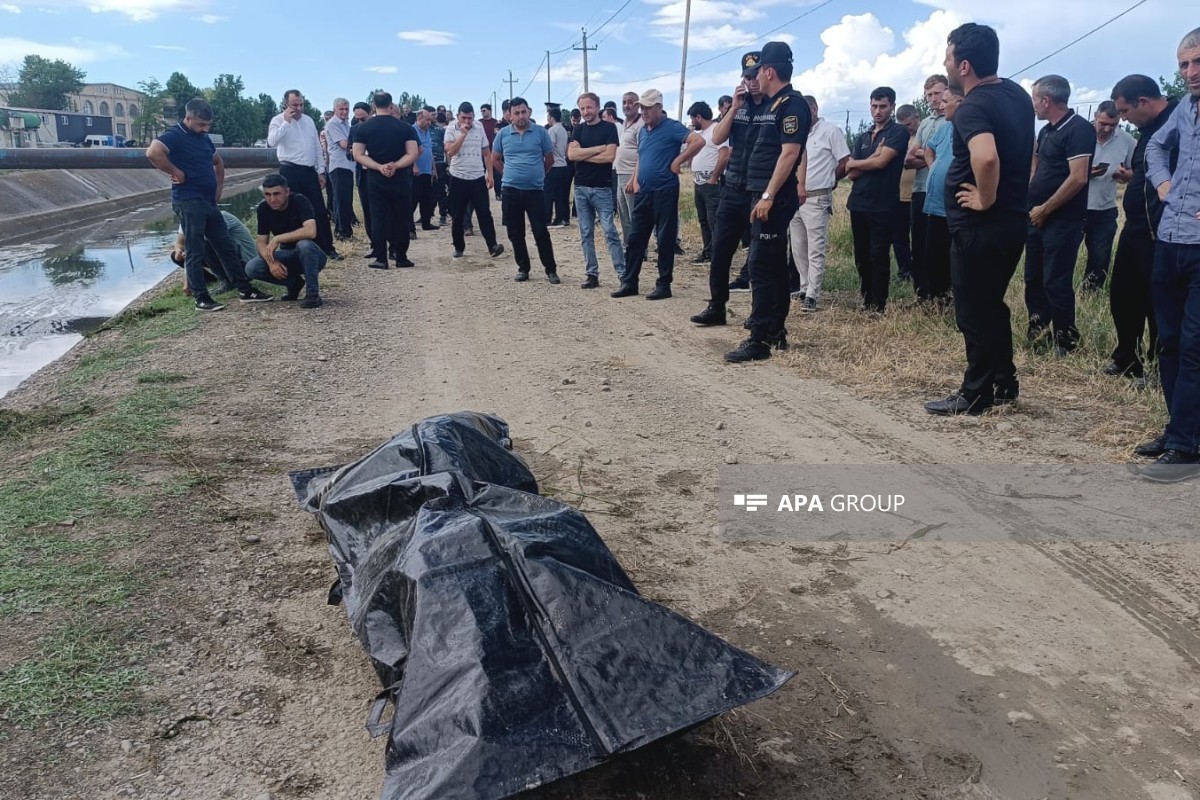 Tovuzda kanalda meyit tapılıb