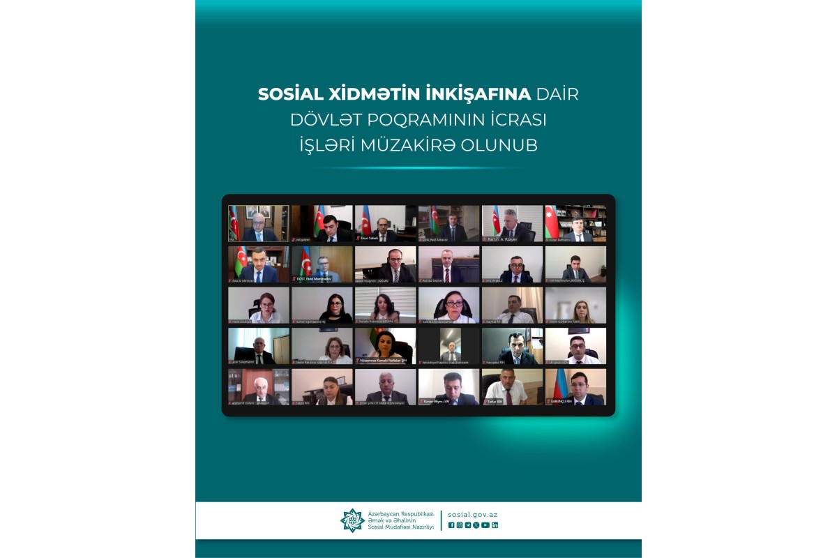 Sosial xidmətin inkişafına dair Dövlət Poqramının icrası müzakirə olunub