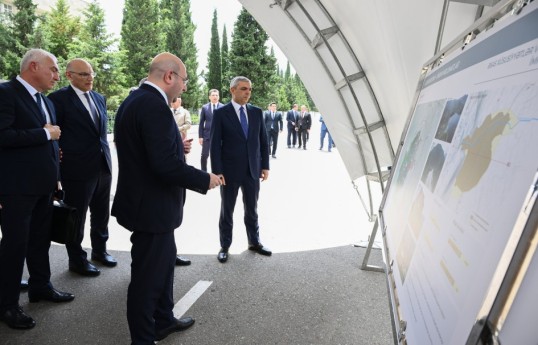 Əlaqələndirmə Qərargahının iclasının iştirakçıları Ağdərə şəhərinin Baş planı ilə tanış olublar