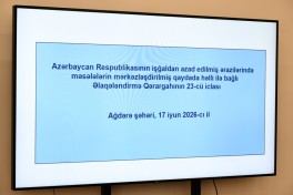 Əlaqələndirmə Qərargahının növbəti iclası Ağdərə şəhərində keçirilib - FOTO 