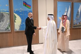 Prezident Ərəb Koordinasiya Qrupuna daxil olan üzv qurumların rəhbər şəxslərini qəbul edib - FOTO 