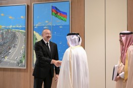 Prezident Ərəb Koordinasiya Qrupuna daxil olan üzv qurumların rəhbər şəxslərini qəbul edib - FOTO 