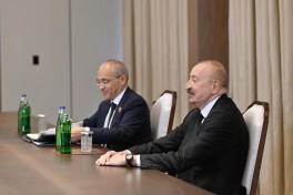 Prezident Ərəb Koordinasiya Qrupuna daxil olan üzv qurumların rəhbər şəxslərini qəbul edib - FOTO 