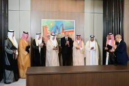 Prezident Ərəb Koordinasiya Qrupuna daxil olan üzv qurumların rəhbər şəxslərini qəbul edib - FOTO 