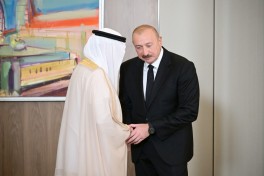 Prezident Ərəb Koordinasiya Qrupuna daxil olan üzv qurumların rəhbər şəxslərini qəbul edib - FOTO 