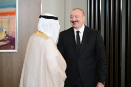 Prezident Ərəb Koordinasiya Qrupuna daxil olan üzv qurumların rəhbər şəxslərini qəbul edib - FOTO 