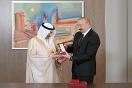 Prezident Ərəb Koordinasiya Qrupuna daxil olan üzv qurumların rəhbər şəxslərini qəbul edib - FOTO 