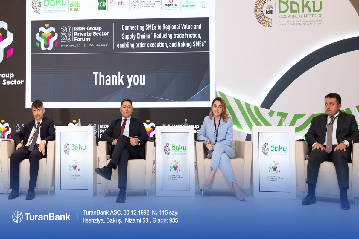 TuranBank-ın İH Sədri İslam İnkişaf Bankı Qrupunun İllik Toplantılarında spiker qismində çıxış edib