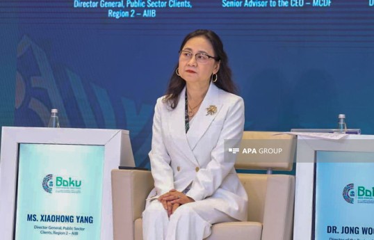 Asiya İnfrastruktur İnvestisiya Bankının (AIIB) baş direktoru Xiaohong Yang