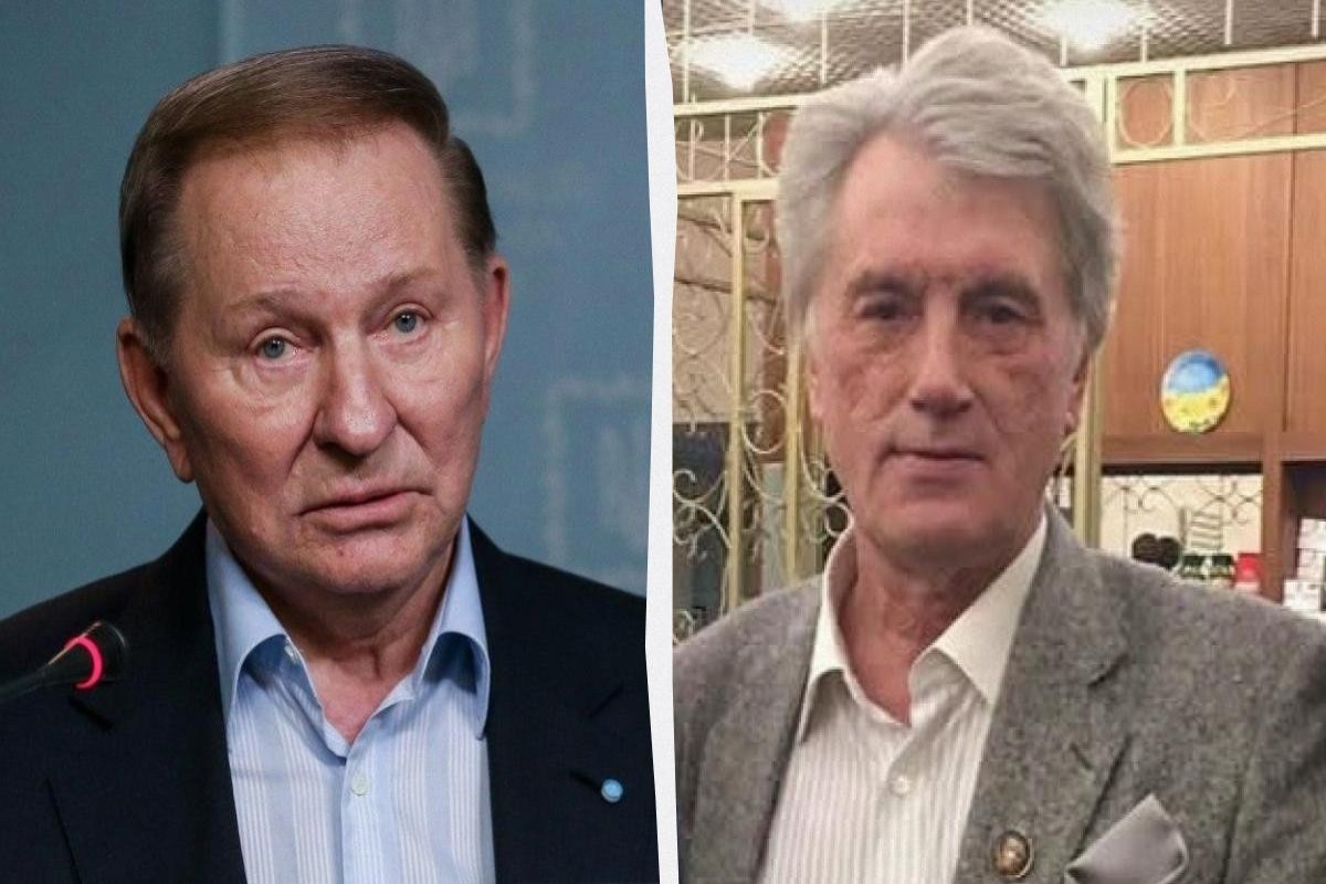 Второй и третий президенты Украины Леонид Кучма и Виктор Ющенко