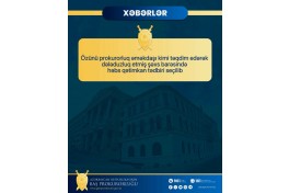 Özünü prokurorluq əməkdaşı kimi təqdim edərək dələduzluq edən şəxs həbs edilib