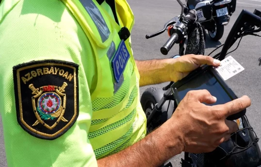 Masazırda motosiklet sürücülərinə qarşı reyd keçirilib, 45 nəfər saxlanılıb