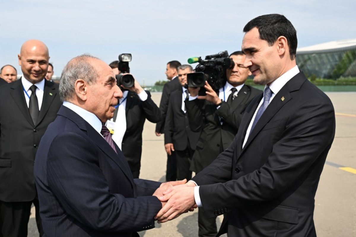 Turkmen President arrives in Azerbaijan on state visit