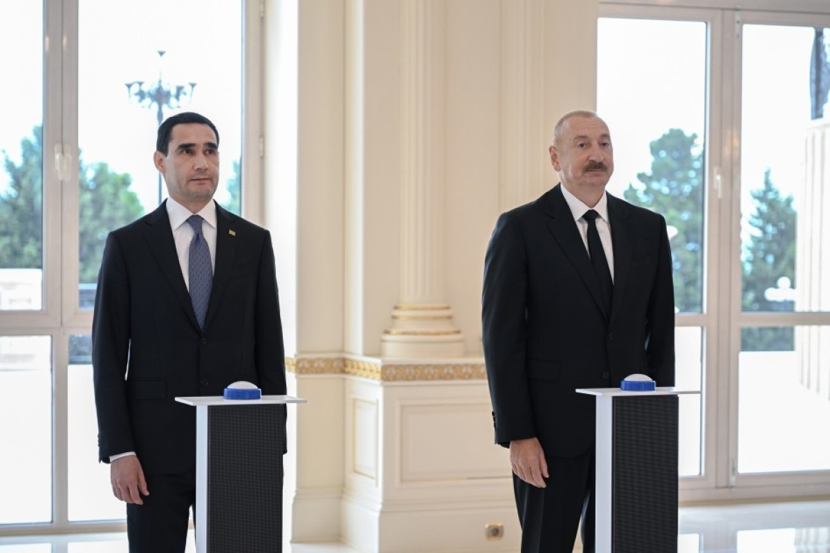 Ceremony of presenting “Dostlug” tanker held in online format with participation of Presidents of Azerbaijan and Turkmenistan