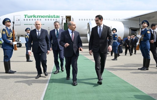 Türkmənistan Prezidenti Azərbaycana səfərə gəlib
