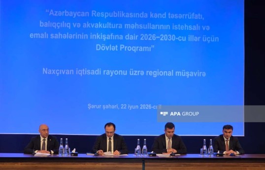 Aqrar sahədə Dövlət Proqramı çərçivəsində Şərurda regional müşavirə keçirilir - FOTO 