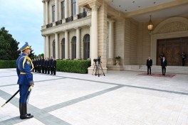 Türkmənistan Prezidentinin Bakıda rəsmi qarşılanma mərasimi olub