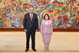 Sahibə Qafarova İordaniya Nümayəndələr Palatasının sədri ilə görüşüb