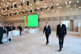 Prezident İlham Əliyevin adından Sərdar Berdiməhəmmədovun şərəfinə dövlət ziyafəti verilib - FOTO 