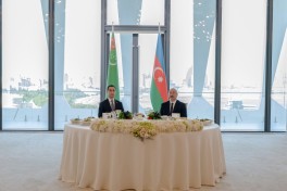 Prezident İlham Əliyevin adından Sərdar Berdiməhəmmədovun şərəfinə dövlət ziyafəti verilib - FOTO 