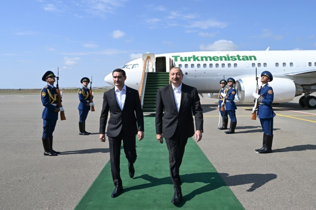 Президент Туркменистана прибыл в Физулинский район
