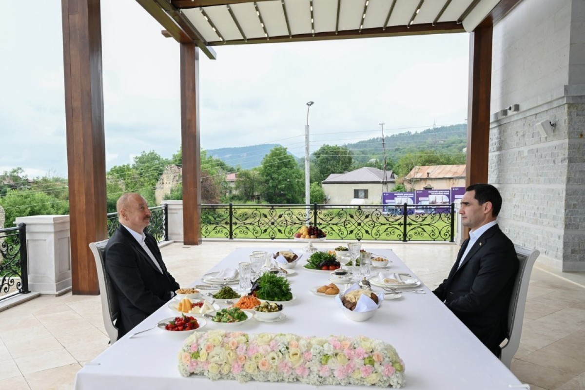 Presidents of Azerbaijan and Turkmenistan had lunch together in Shusha