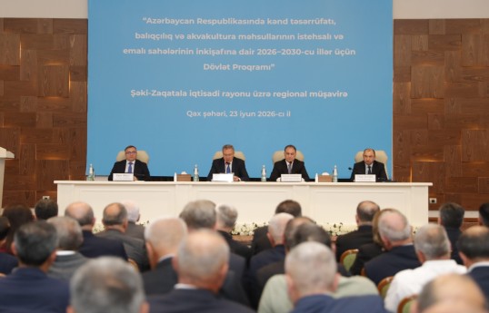 Aqrar sahədə Dövlət Proqramı çərçivəsində Qaxda regional müşavirə keçirilir - FOTO 