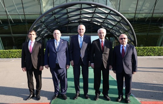 Türkiyə parlamentinin sədri Azərbaycana gəlib