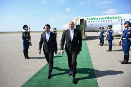 Türkmənistan Prezidenti Füzuli rayonuna gəlib