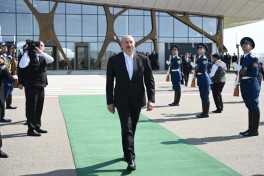 Türkmənistan Prezidenti Füzuli rayonuna gəlib
