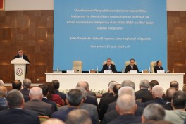 Aqrar sahədə Dövlət Proqramı çərçivəsində Qaxda regional müşavirə keçirilir - FOTO 