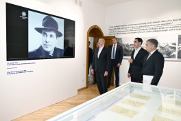 Azərbaycan və Türkmənistan prezidentləri Şuşada “Heydər Əliyev və Qarabağ” sərgisi ilə tanış olublar