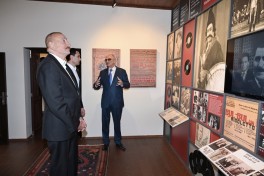 Prezidentlər İlham Əliyev və Sərdar Berdiməhəmmədov Şuşada Bülbülün ev-muzeyində olublar