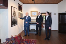 Prezidentlər İlham Əliyev və Sərdar Berdiməhəmmədov Şuşada Bülbülün ev-muzeyində olublar