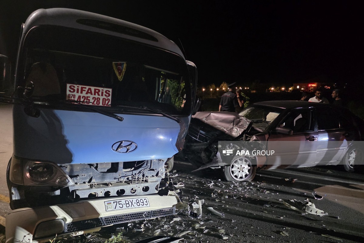 Naxçıvanda iki nəqliyyat vasitəsinin toqquşması nəticəsində 3 nəfər xəsarət alıb - <span class="red_color">FOTO