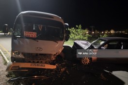 Naxçıvanda iki nəqliyyat vasitəsinin toqquşması nəticəsində 3 nəfər xəsarət alıb - FOTO 