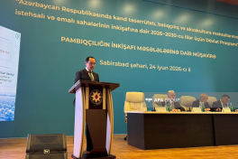 Sabirabadda pambıqçılığın inkişafına həsr olunmuş regional müşavirə keçirilib - FOTO  - YENİLƏNİB 