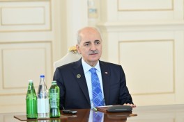 Prezident İlham Əliyev Türkiyə Böyük Millət Məclisinin sədrini qəbul edib