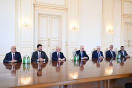 Prezident İlham Əliyev Türkiyə Böyük Millət Məclisinin sədrini qəbul edib