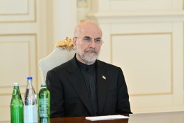 Prezident İlham Əliyev Qalibafın başçılıq etdiyi nümayəndə heyətini qəbul edib