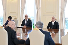 Prezident İlham Əliyev Qalibafın başçılıq etdiyi nümayəndə heyətini qəbul edib